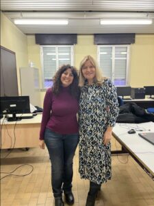 La prof.ssa Sortino e la formatrice